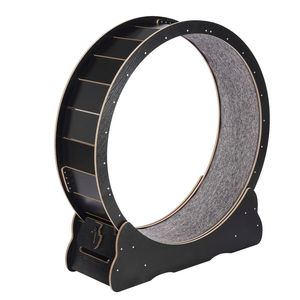 Rueda de Ejercicio Interior de Madera para Gatos, Desmontable, de 43.3 Pulgadas, con Alfombra, para Correr - Product Image 6