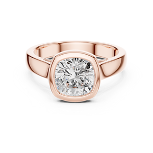 แหวนหมั้นเพชรทรงคุชชั่น 2 กะรัต ทองคำขาว 14K คลาสสิก ได้รับการรับรองจาก IGI เพชรเพาะเลี้ยงในห้องปฏิบัติการ ของขวัญวันครบรอบแต่งงาน - Product Image 5