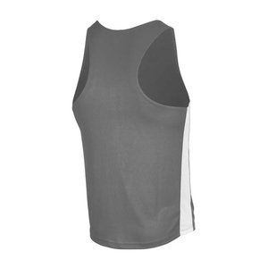 Tenue de boxe et de kickboxing de qualité supérieure, séchage rapide, couleur grise, ensemble veste et short avec design et taille personnalisés - Product Image 4