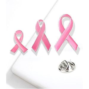 Spille per la Consapevolezza sul Cancro al Seno, Distintivi a Nastro Rosso per l'AIDS, Spille Smaltate a Nastro Rosa per Eventi di Donazione Benefica e Abbigliamento - Product Image 3
