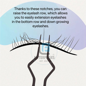 Pinces à cils en acier inoxydable plaqué or, étiquette privée - Haute qualité, durables, service OEM - Product Image 5