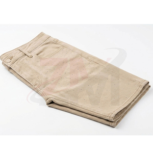 Shorts de Mezclilla Lavados para Hombre de Alta Calidad con Decoración de Diamantes de Imitación, Proveedor de Fábrica de Moda Urbana Premium - Product Image 5