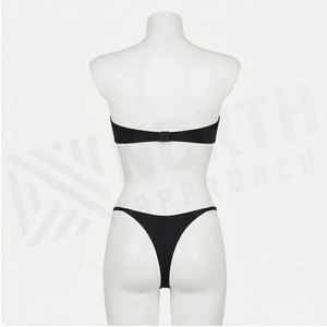 ชุดบิกินี่สีดำแบบ Bandeau พร้อมตกแต่งปลาดาวสีทอง กางเกงในทรง Thong ชุดว่ายน้ำสำหรับผู้หญิง - Product Image 2