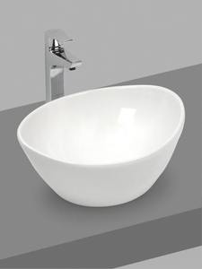 Sleek Oval Ceramic Bathroom <b>Sink</b> Table Top Counter Mounted Sleek Oval Ceramic Bathroom <b>Sink</b> Table Top Counter Mounted Hand Wash - Product Image 6