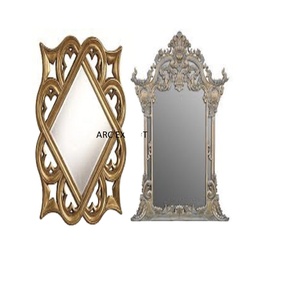 Fancy Standard Home & Hotel Decoración elegante marrón y plata diseño nuevo elegante gran espejo grande artículos en el precio más barato - Product Image 1