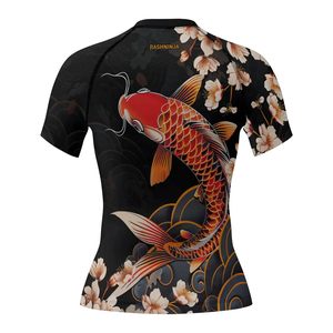 เสื้อแรชการ์ดแบบยูนิเซ็กซ์สั่งทำขายส่ง UPF 50 สำหรับฝึกซ้อมแบบไม่ใช้ยิมนาสติก  แบบซับลิเมชั่น  กระชับกล้ามเนื้อ ป้องกันการระคายเคือง ผลิตจากโพลีเอสเตอร์ โรงงาน OEM ขายส่ง OEM - Product Image 4