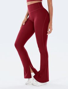 Wholesale Custom <b>High</b> <b>Waist</b> Butt Lifting Gym <b>Leggings</b> Women Activewear <b>Flare</b> Yoga Pants OEM ODM Fitness Sportswear - Product Image 3