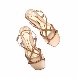 Sandales dorées fantaisie pour femmes - Product Image 1