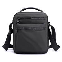 Tas Selempang Kanvas Kecil Navrit Creation untuk Pria dan Remaja Laki-laki - Tempat Kartu Ponsel, Dompet, Penutup Ritsleting, Semua Musim