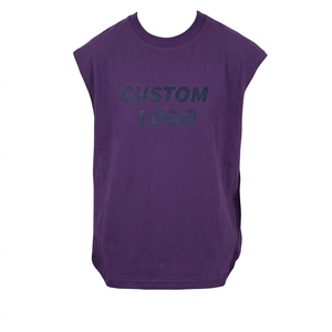 Camiseta sin Mangas de Algodón Suave para Hombre, al por Mayor, Personalizable con Impresión y Marca Privada, Ropa Urbana de Fábrica - Product Image 1