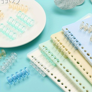 Anelli di Rilegatura a Scatto per Quaderni A4 A5 A6, Anelli in Plastica per Fogli Staccabili, Forniture per Ufficio - Product Image 4