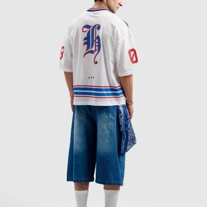 Maillot de football américain personnalisé en sublimation, vente en gros, maillot ample en mesh surdimensionné - Product Image 2