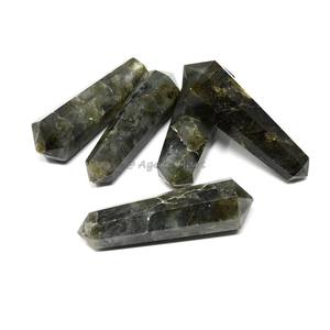 Usine Fabrication Personnalisée Serpentine Double Terminé Cristal Point Baguettes Poli Deux Côté Tour Obélisque Pour La Décoration - Product Image 4