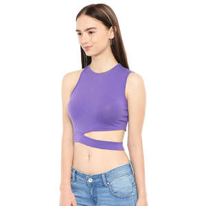 Nouveau Soutien-Gorge de Sport Sans Coutures à Couleur Unie, Coupe Courte, Soutien Moyen, Dos Nu - Product Image 1