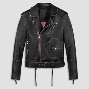 Solid Trader High Quality & Breathable Eco Friendly Tanned Premium <b>Quilted</b> <b>Pattern</b> Padded Shoulder Leather <b>Jacket</b> - Product Image 4
