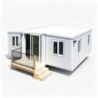 Structure stable et durable, maison conteneur extensible de 40 pieds sur 30 pieds, 2 salles de bain, 3 chambres