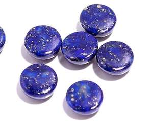 Lapis-lazuli naturel 6x8mm, cabochon poli, pierre précieuse en argent sterling pour la fabrication de bijoux de mariage |   Haute qualité |   Lapis véritable - Product Image 4