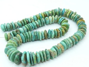 Natural Green Turquoise Polished Coin Wheel Shape Beads Smooth Arizona Turquoise Button Tire <b>Spacer</b> Bead 16 Inch 10-14MM Approx - Product Image 3