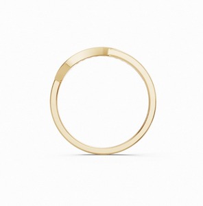 Bague de fiançailles élégante en diamant ondulé 0,180 carat, diamant rond FG VS, bande incurvée élégante pour bijoux de mariée et de mode - Product Image 6