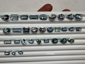 พลอยอะความารีนธรรมชาติรูปทรงผสมสีฟ้าสำหรับทำเครื่องประดับ - Product Image 1