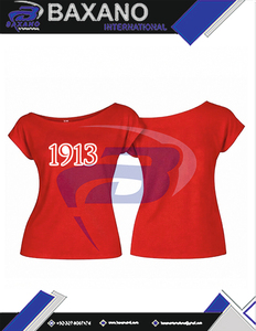 Delta |   Sigma |   Camiseta Moderna Romántica con Hombros Descubiertos de la Hermandad Theta, con Diseño de Pedrería, para Fiestas de Verano, Logotipo Frontal Personalizado - Product Image 6