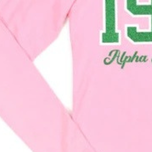 Camiseta gráfica de manga larga rosa claro con estampado de números verdes, cuello redondo, informal, de algodón, tops de moda para mujer, ropa diaria de primavera - Product Image 2