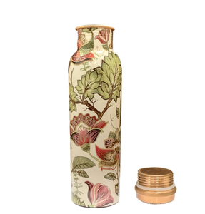 Colorful Butterfly Pattern Metal Water <b>Bottle</b> With <b>Copper</b> Lid Portable Novelty <b>Copper</b> <b>Drinking</b> <b>Bottle</b> - Product Image 4