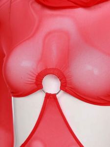 Robe transparente pour femmes, robes maxi pour rendez-vous galants, anniversaire, lune de miel, jeu de rôle, jeu de couple, bar, boîte de nuit, performance sur scène - Product Image 4