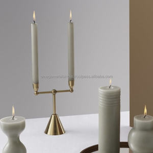 Portavelas decorativo de alta calidad, candelabro de latón, candelabro decorativo para decoración del hogar, centro de mesa - Product Image 5