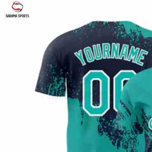 Camiseta de Béisbol Personalizada por Sublimación para Hombre, Camisetas con Rayas, Camiseta de Béisbol con Rayas Finas, Servicio OEM ODM, Camisetas de Béisbol - Product Image 5