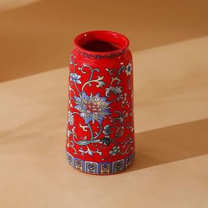 Juego de Tres Jarrones de Cerámica con Diseño Floral Azul y Blanco Tradicional para Decoración del Hogar - Product Image 3