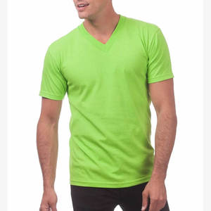 T-shirt pour homme à col en V, en coton, manches courtes, décontracté, basique, confortable, coupe régulière, tissu respirant, à porter au quotidien - Product Image 6