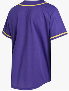 Camiseta de Béisbol Personalizada Transpirable con Logotipo Frontal, para Animadoras, con Pedrería, Cuello en V Morado, 100% Poliéster - Product Image 6