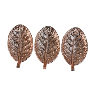 R B Overseas Lot de 3 bols à fruits secs en feuilles de haute qualité pour l'occasion de mariage et de fête avec le prix le plus bas en Inde - Product Image 1