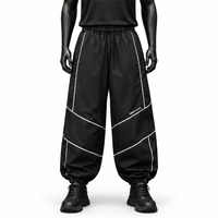 Pantalon de ski ample imperméable pour homme, coupe décontractée, coupe-vent, pour activités sportives en extérieur