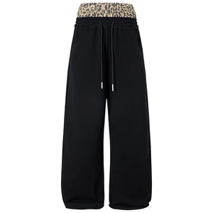 Men Baggy Sweatpants Loose Fit Streetwear <b>Wide</b> Leg Pants Custom Logo Printing Embroidery OEM Supplier - Product Image 1