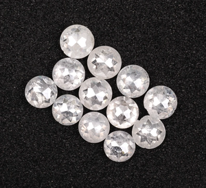 OM GEMS 1.48 CT, 2.8-3.2 MM, Diamante Blanco Natural, Diamante de Corte Redondo Rosa, Diamante Natural Suelto Extraído de la Tierra para Anillo de Boda - Product Image 2