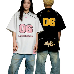 Nouveau style maillot de football américain surdimensionné en mesh 220 GSM respirant unisexe avec motif, fournisseur OEM pour commandes en gros - Product Image 1