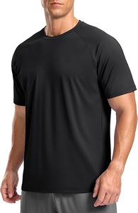 T-shirt à séchage rapide pour homme, anti-transpiration, manches courtes, performance, respirant, col rond, haut de sport - Product Image 3
