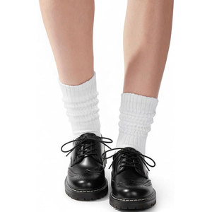 Calcetines de punto retro de media pantorrilla para mujer, estilo casual, cómodos, sin costuras, elásticos, de tela suave. - Product Image 5