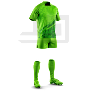 Ensemble de maillot et short de rugby professionnel imprimé 100 % polyester, antibactérien et coupe-vent pour hommes, idéal pour les écoles, clubs et ligues - Product Image 4