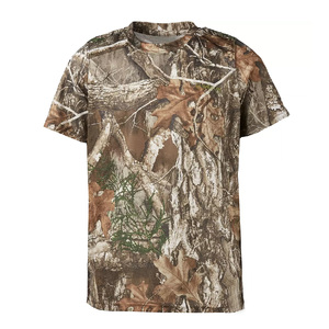 Chemise de chasse camouflage pour homme, manches courtes, respirante, en polyester, vêtements d'extérieur, impression par sublimation, style été - Product Image 1