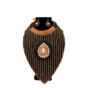 Wholesale Price Embroidered <b>African</b> Fashionable Necklace for Girls and Woman Hot Selling Product Alibab <b>Top</b> Seller - Product Image 1