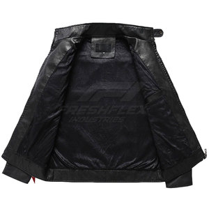 High Quality Casual Stand Collar Breathable Quick Dry Men's <b>Leather</b> <b>Winter</b> <b>Jacket</b> Best Selling - Product Image 3