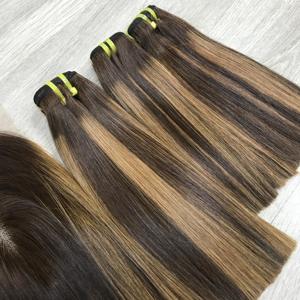 ผมตรงแบบไม่ผ่านกระบวนการผมมนุษย์สีเปียโนจากเวียดนาม - Product Image 3