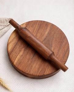 Tabla de amasar grande de madera y juego de rodillo para pizza, repostería, galletas, pan y masa. - Product Image 6