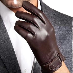Gants en cuir personnalisables de qualité supérieure à vendre – Chauds, longueur poignet, ajustement confortable, compatibles écran tactile pour l'hiver - Product Image 1