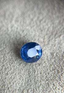ไพลินสีน้ำเงิน Sri lankan, ไพลินธรรมชาติตัดรูปไข่ไพลินอุ่น - Product Image 3