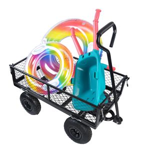 Chariot de jardin TC1840BKG, chariot à roues, chariot de transport pour un transport facile du bois de chauffage - Product Image 4