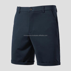 200g été hommes 100% coton sport court noir taille élastique cordes plage genou longueur troncs personnalisé décontracté séchage rapide - Product Image 2